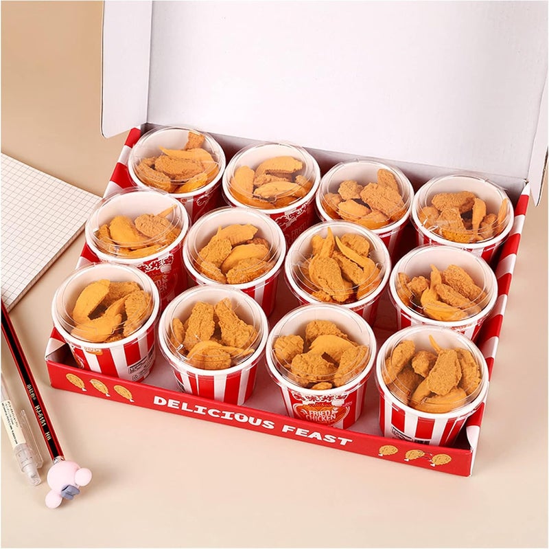 Dreamm Food Erasers 27 Pack Fried Chicken Desk Pet Erasers for Kids Cute Fun School Supplies Prize Gifts Party Favors - Image 3