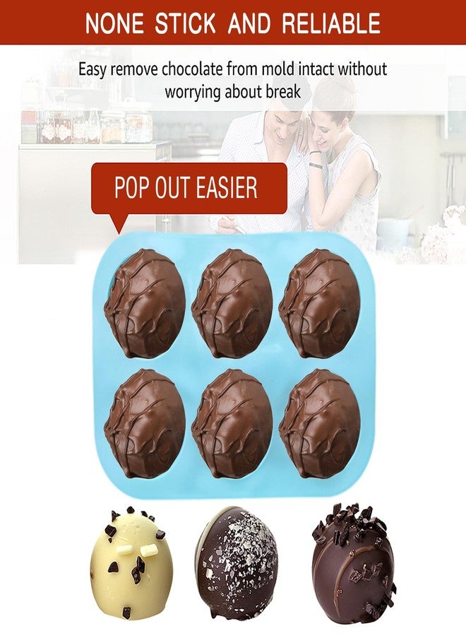 XPAPOV 3 Pcs Silicone Molds for Chocolate - 6 Semi Sphere Hot Cocoa Bomb Mold for Baking Hot Chocolate Bombs, Half Round Dome Mousse, Cocoa Ball - Image 3