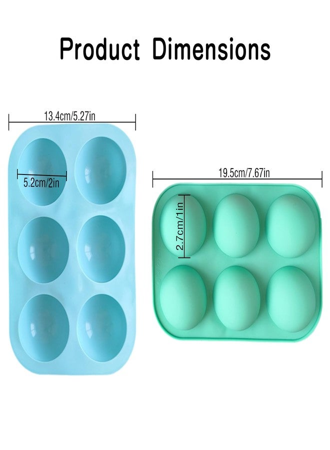 XPAPOV 3 Pcs Silicone Molds for Chocolate - 6 Semi Sphere Hot Cocoa Bomb Mold for Baking Hot Chocolate Bombs, Half Round Dome Mousse, Cocoa Ball - Image 2