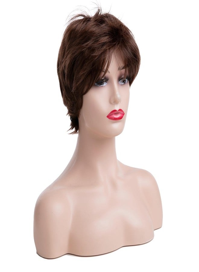 Wiwige Short Auburn Wig for Women Pixie Cut Synthetic Wigs Layered Fluffy Halloween Party Cosplay Hair Wig - Image 2