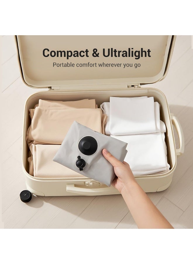 ；وسادة رقبة قابلة للنفخ من قطعة واحدة، مناسبة للسفر والمكتب واستراحة الغداء، محمولة ومفرغة من الهواء، مصممة خصيصًا للمسافرين لمسافات طويلة - Image 5