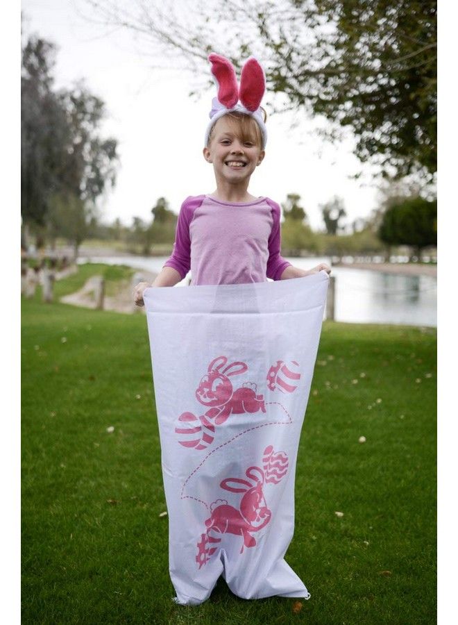 JOYIN 6 Potato Sack Race Jumping Bags 40 X 24 With Bunny Ears Headbands For All Ages Kids Easter Theme Party Favor, Easter Eggs Hunt Game Activities, Party Supplies, Party Games, Great Family Games. - Image 5