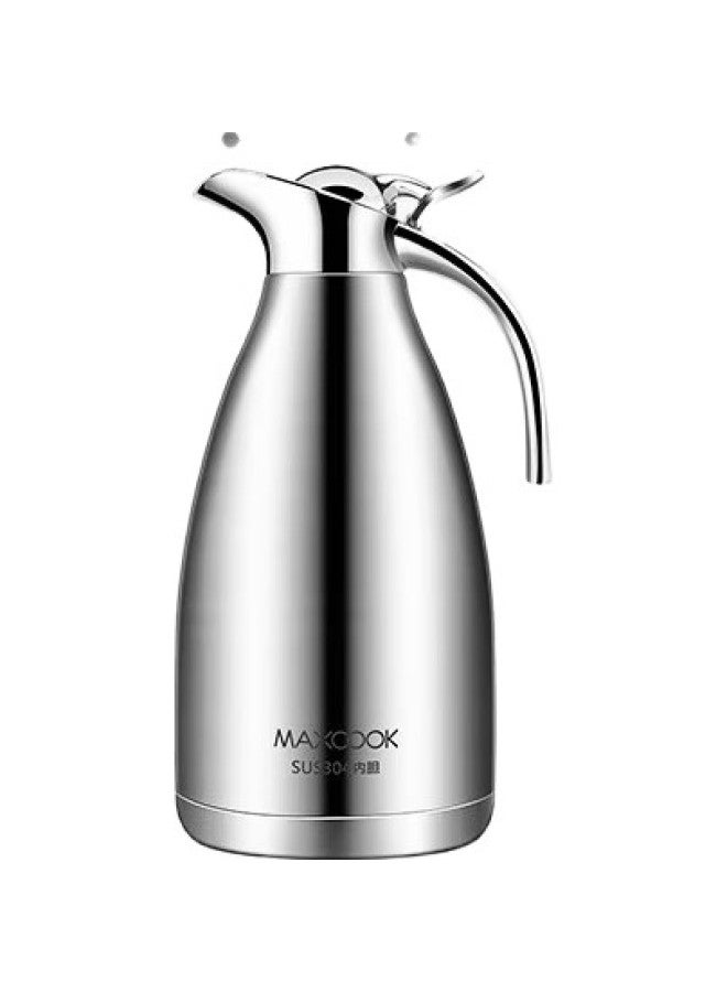 MAX COOK Maxcook Insulated Thermos, 304 Stainless Steel Vacuum Hot Water Bottle, Household Warm Pot, Dormitory Water Bottle, 2L Natural Silver, Mch-478 - Image 3