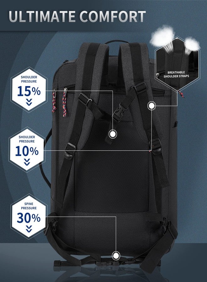 TRAILKICKER Travel Backpack Flight Approved Carry On Backpack Water Resistant Weekender Bag (Grey) - Image 4