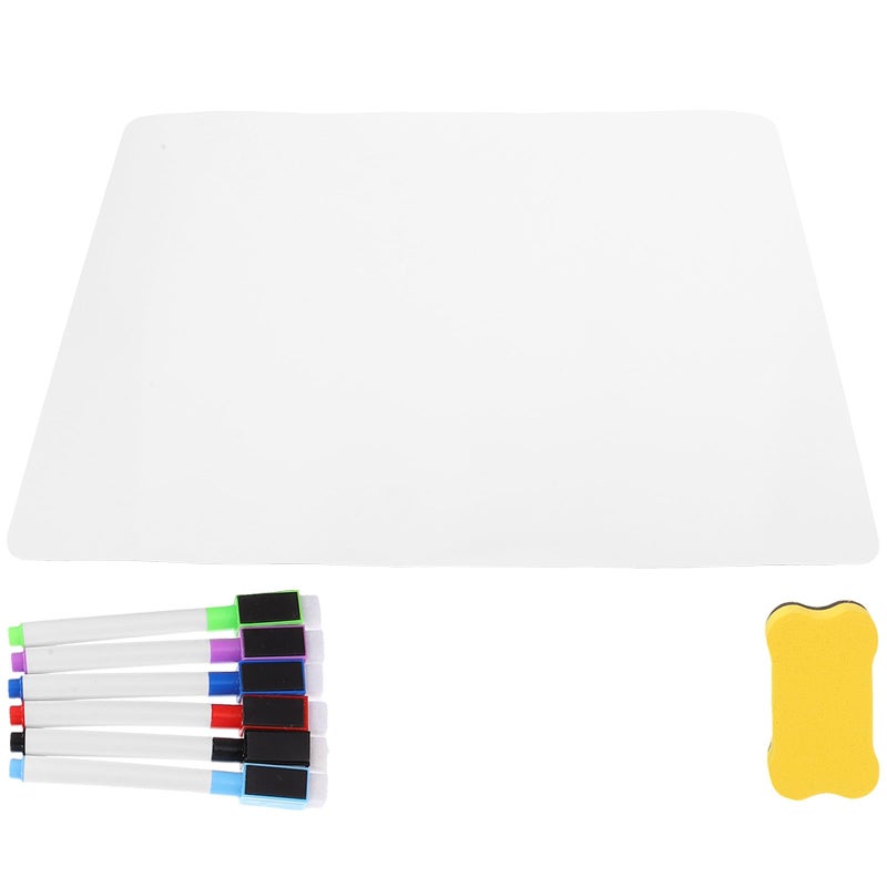 Magnetic Dry Erase Whiteboard Set 2pcs 23X30Cm with 6 Markers for Office Kitchen Classroom - Image 2