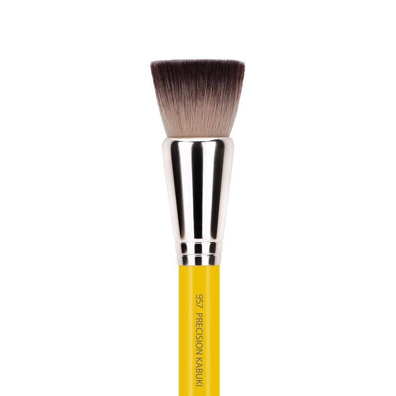Bdellium Tools Professional Makeup Brush - Studio Series 957 Precision Kabuki - With Soft Synthetic Fibers, For Versatile Application (Yellow, 1pc) - Image 2