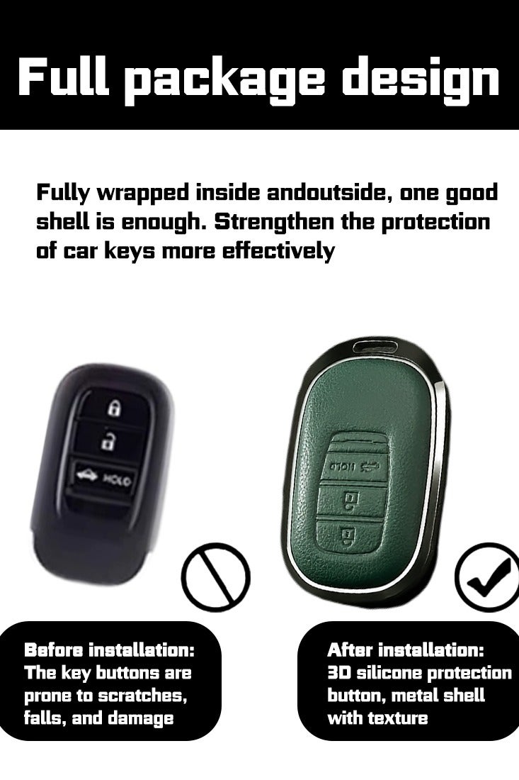 Car key bag, suitable for Honda car key protector, perfectly wraps car keys, high-end, wear-resistant and fashionable. - Image 2