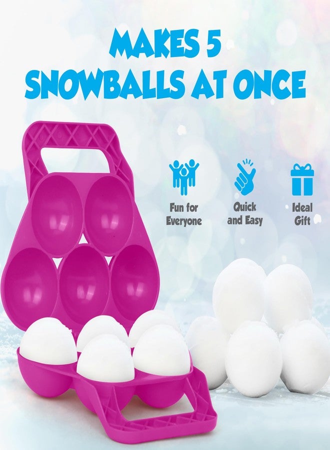 Slippery Racer 5 in 1 Snowball Maker, Red (Pink) - Image 2