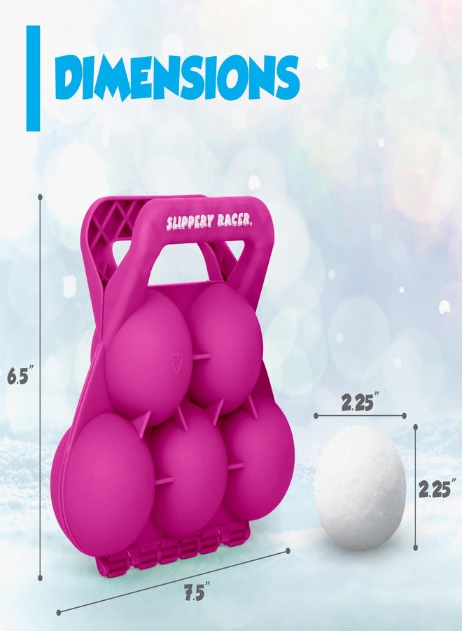 Slippery Racer 5 in 1 Snowball Maker, Red (Pink) - Image 3