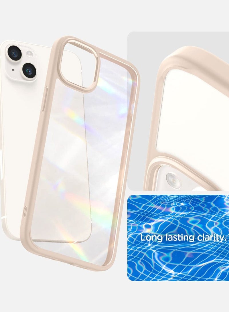 Spigen Ultra Hybrid iPhone 14 Case Cover - Sand Beige  - Image 3