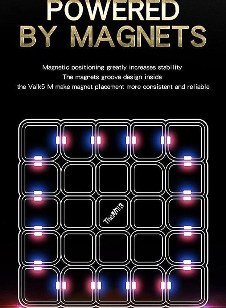 كي يي مكعب سرعة مغناطيسي Qiyi Valk 5 M 5X5 بدون ملصق - Image 5