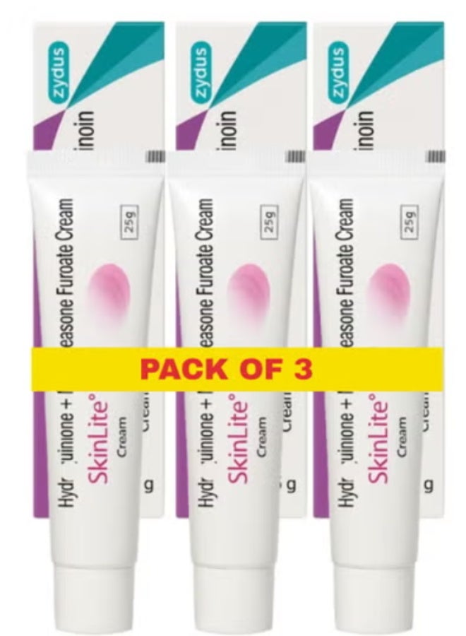 SKINLITE Pack of 3 Skinlite Face Cream for Hyperpigmentation and Dark Spots 25gm Each Skin Brightening and Whitening Cream for Uneven Skin Tone - Image 1