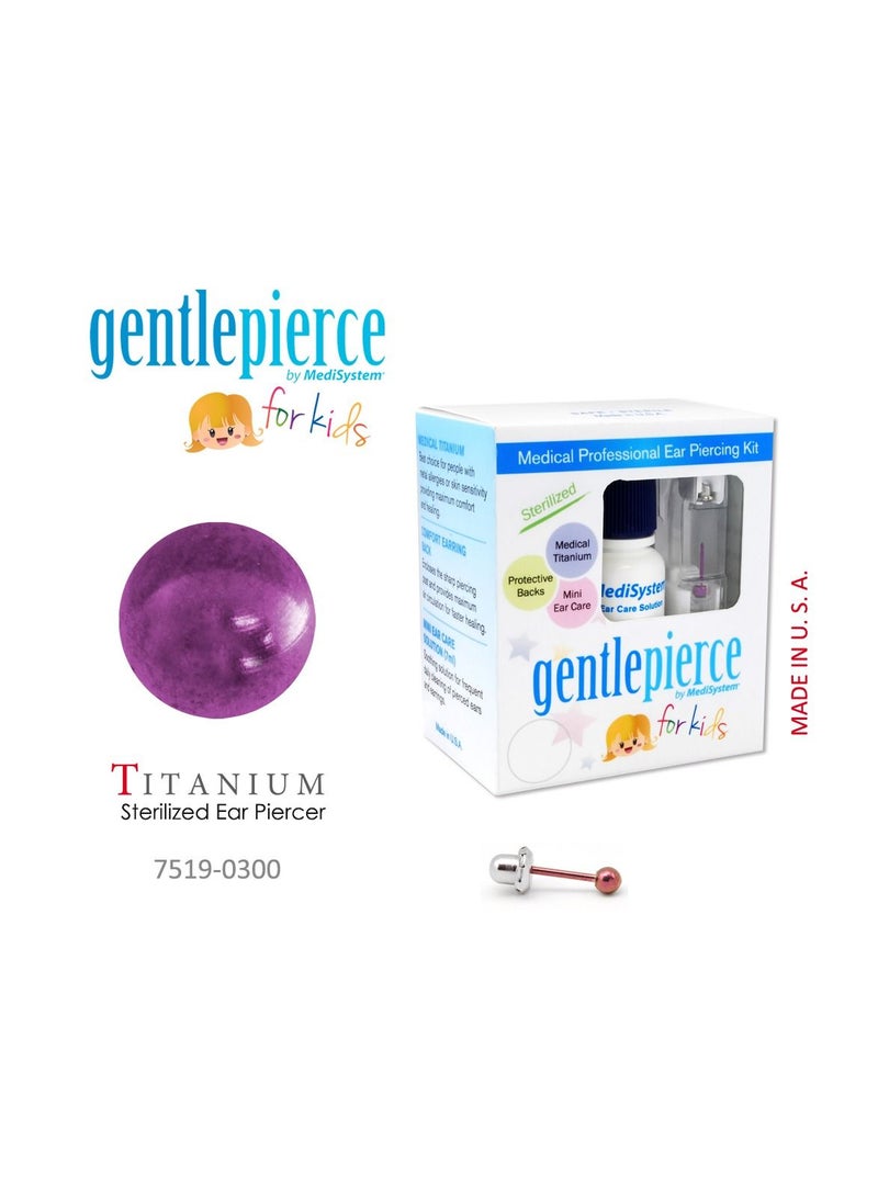 ميديسيستم حلق أذن امريكي للتخريم في المنزل، تيتانيوم، مقاس 4 ملم - Image 1