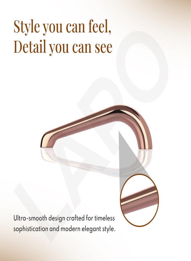 LAPO 2 Piece Pull Handles for Kitchen Cabinets & Drawers, Sleek 4 Inch Window Drawer Handles for Almirah and Cupboard, Fast & Easy Setup (96mm, Rosegold Finish, 3 Years Warranty) - Image 4