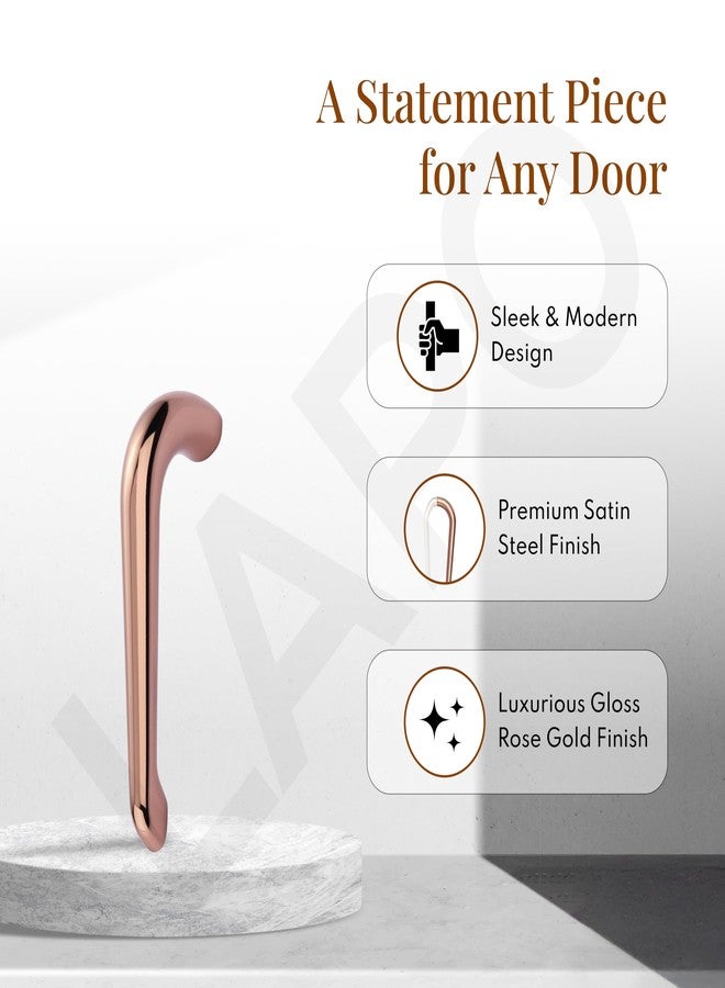 LAPO 2 Piece Pull Handles for Kitchen Cabinets & Drawers, Sleek 4 Inch Window Drawer Handles for Almirah and Cupboard, Fast & Easy Setup (96mm, Rosegold Finish, 3 Years Warranty) - Image 5