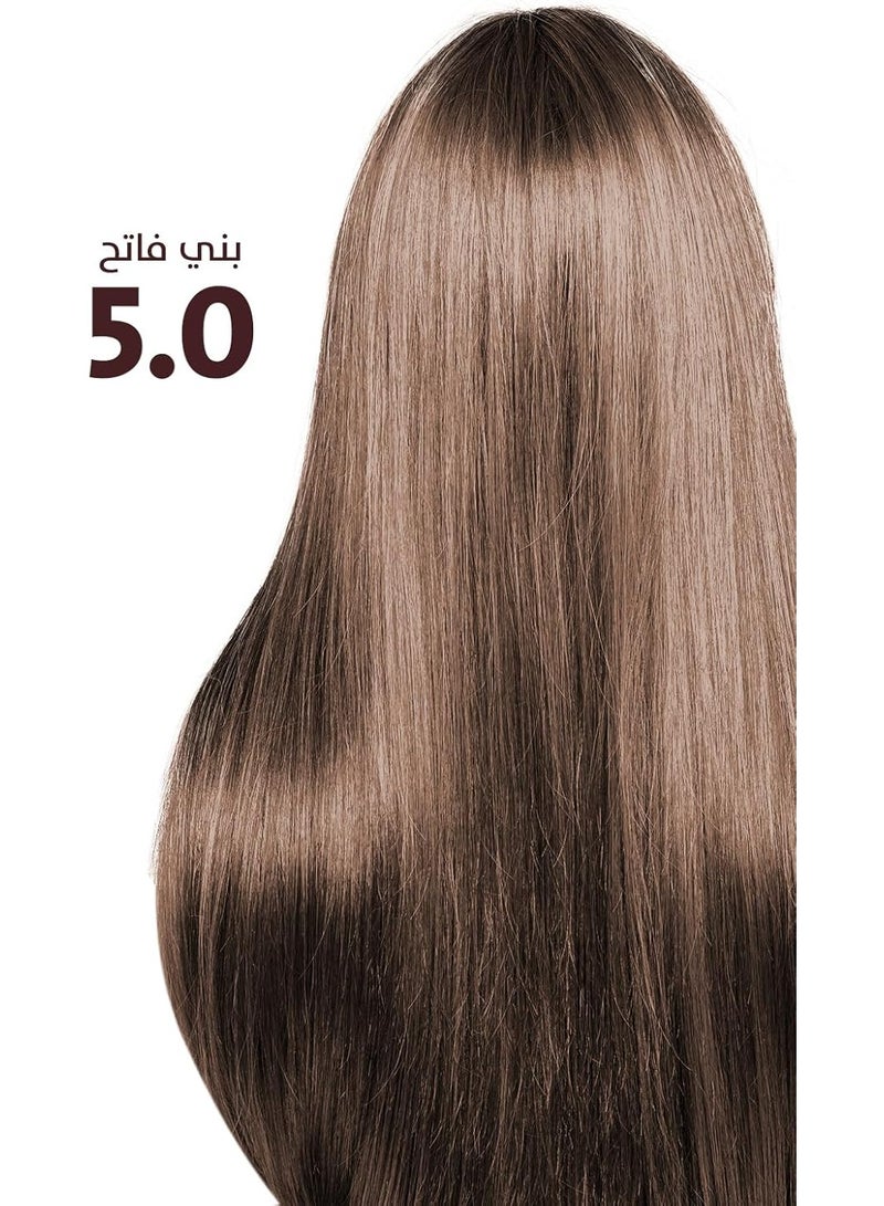 Argan Argan Hair Dye with Argan Oil 150ml Light Brown 5.0  - Image 4