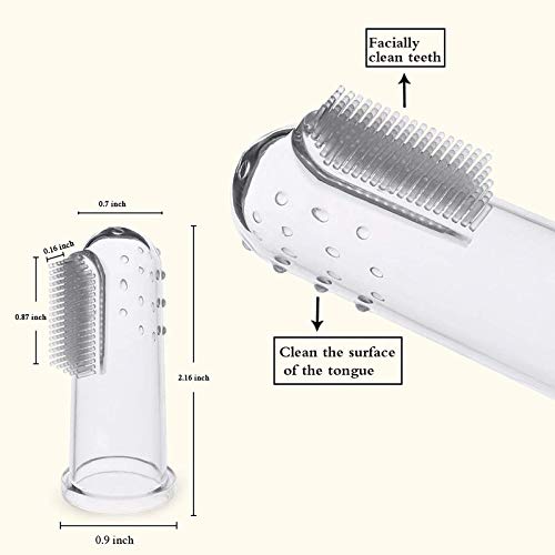 Ural فرشاة أسنان سيليكون للأطفال من URAL (من 3 أشهر إلى 3 سنوات) مع علبة تخزين فرشاة أسنان ناعمة جداً (عبوة من 3) - Image 2
