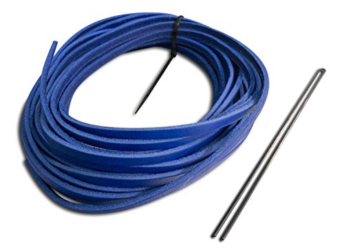 Rawlings | Glove Re-Lace Pack | Baseball/Softball | Standard 3/16" X 72" Laces with Tool | Blue - Image 1