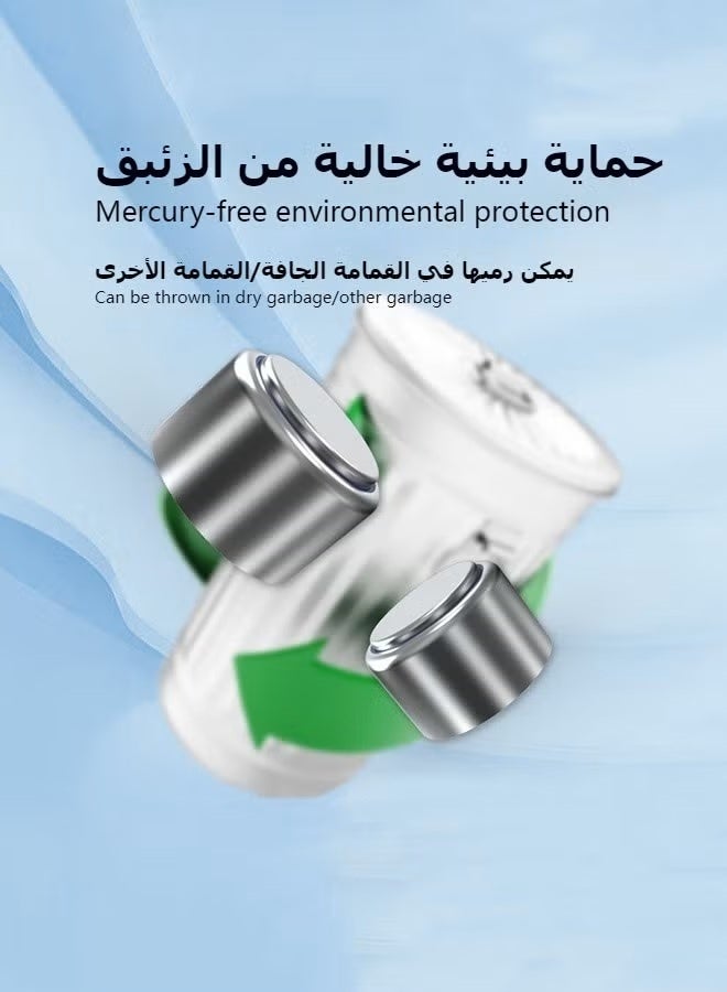 باور ون بطاريات أجهزة السمع عالية المستوى الألمانية الأصلية (P10)  بطارية 1.45 فولت طويلة الأمد ومستقرة تدوم من 3 إلى 10 أيام خالية من الزئبق وصديقة للبيئة مناسبة للاستخدام في أجهزة السمع ذات القناة العميقة عبوة من (60 بطارية) - Image 5