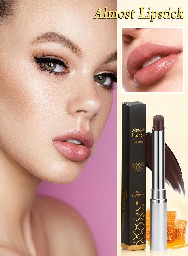 LYSdefeu Tinted Lip Balm-1Pcs Hydrating Black Brown Lip Tint Moisturizer, Honey Sugar Yummy Lip Care Balm for Dry Lip, Moisturizing Sheer Lip Gloss Lip Treatment,Mother's Day Makeup Gift for Women Girl - Image 3