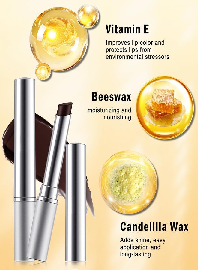 LYSdefeu Tinted Lip Balm-1Pcs Hydrating Black Brown Lip Tint Moisturizer, Honey Sugar Yummy Lip Care Balm for Dry Lip, Moisturizing Sheer Lip Gloss Lip Treatment,Mother's Day Makeup Gift for Women Girl - Image 2