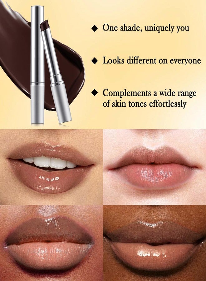 LYSdefeu Tinted Lip Balm-1Pcs Hydrating Black Brown Lip Tint Moisturizer, Honey Sugar Yummy Lip Care Balm for Dry Lip, Moisturizing Sheer Lip Gloss Lip Treatment,Mother's Day Makeup Gift for Women Girl - Image 5
