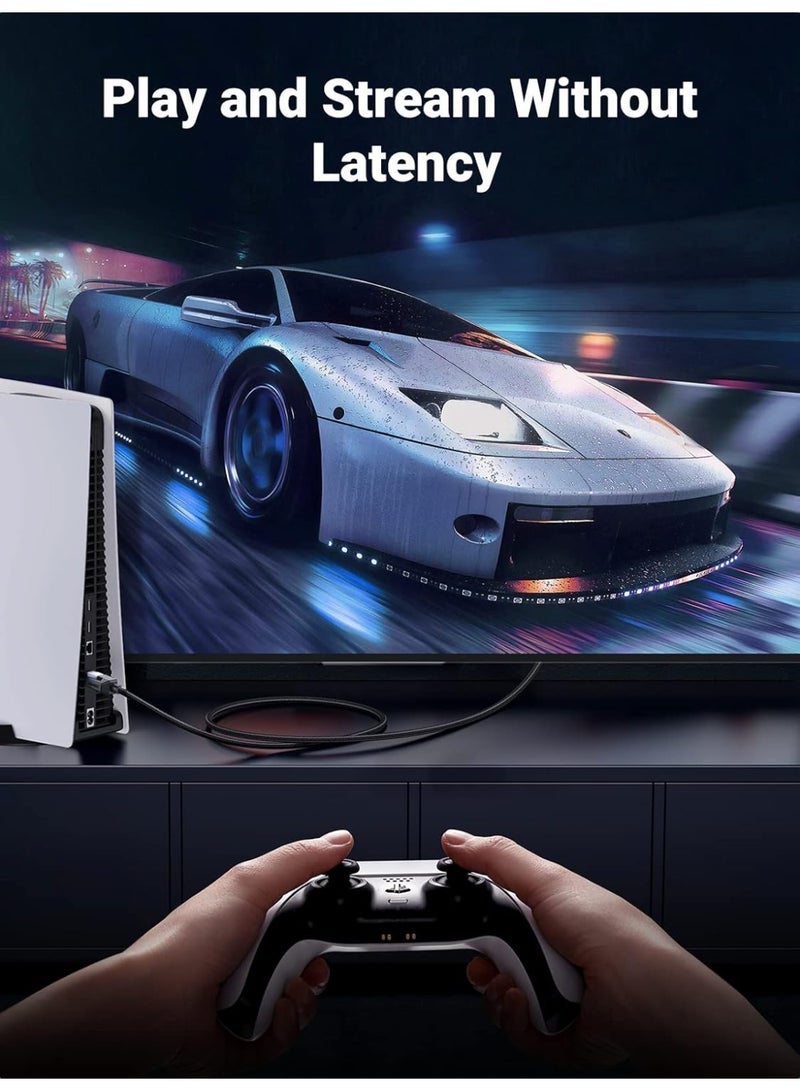 CAT8 Shielded Round Braided Cable Modular Plugs 2m - Image 3