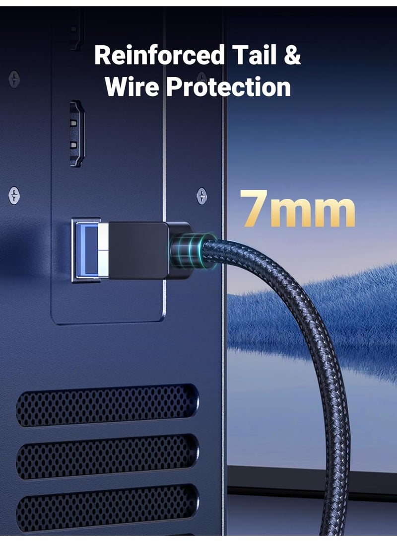 CAT8 Shielded Round Braided Cable Modular Plugs 2m - Image 5