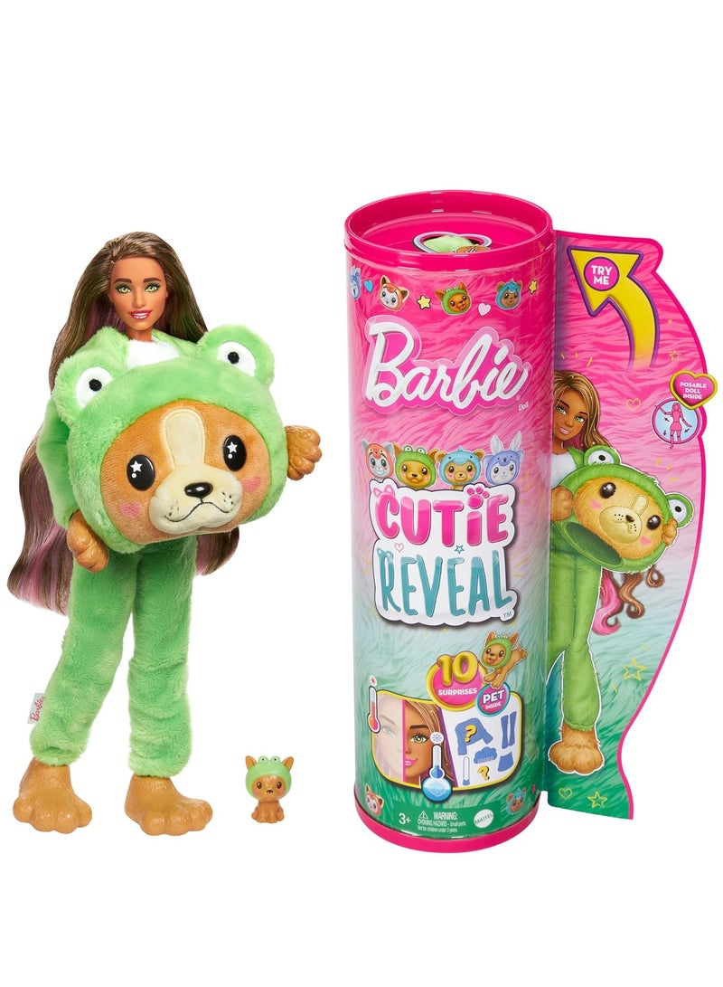 Barbie Cutie Reveal Costume Doll - Dog in Frog - Image 1