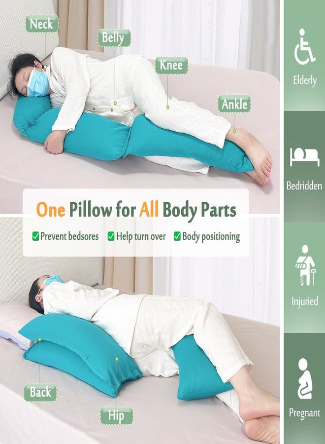 Mybow Bed Sore Turning Wedge Multi Positioning Pillows for After Surgery Bedridden Medical Wedges Bed Sore Prevention Pressure Ulcer Cushion Body Support Pillow Side Sleeping Wedge - Image 2
