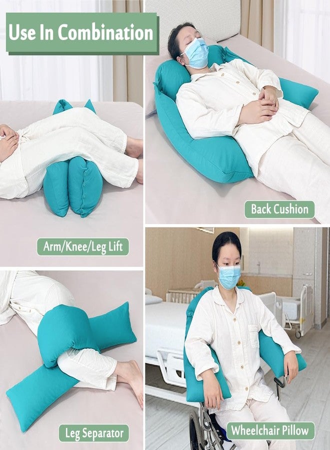 Mybow Bed Sore Turning Wedge Multi Positioning Pillows for After Surgery Bedridden Medical Wedges Bed Sore Prevention Pressure Ulcer Cushion Body Support Pillow Side Sleeping Wedge - Image 3