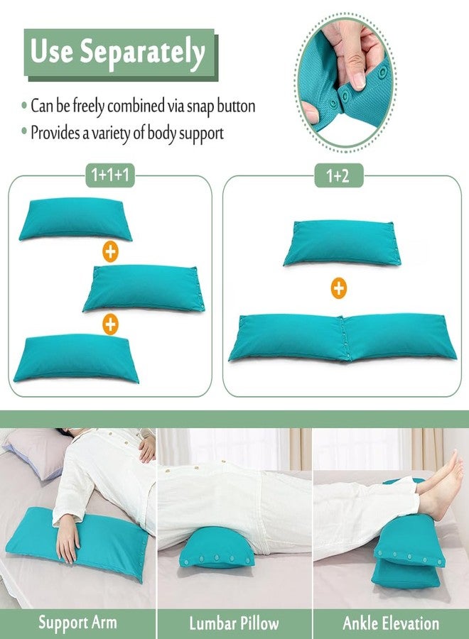 Mybow Bed Sore Turning Wedge Multi Positioning Pillows for After Surgery Bedridden Medical Wedges Bed Sore Prevention Pressure Ulcer Cushion Body Support Pillow Side Sleeping Wedge - Image 4