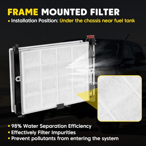 YEHERIT Fuel Filter Element 6.7 Diesel Compatible with 2017-2024 Ford F250 F350 F450 F550 Super Duty 6.7L Powerstroke, Fuel Filter Water Separator Kit Replace# FD-4624 FD-4625 HC3Z-9N184-B HC3Z-9N184-C - Image 3