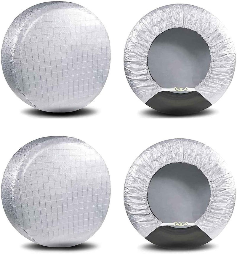 AmFor Set of 4 Waterproof Aluminum Tire Covers for 36" to 39" Tires - Image 1