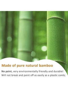 Aroura Bamboo Wide Tooth Comb, Detangling Anti-Static Brush Natural Curly Wavy Dry Hair For Womens and Mens Hand Polished (1PCS)  - Image 4