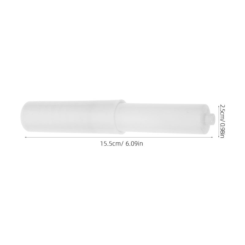 Chrome Plastic Spring Rod Toilet Paper Roller Holder Small Roll Bathroom Tissue Stand Replacement - Image 3