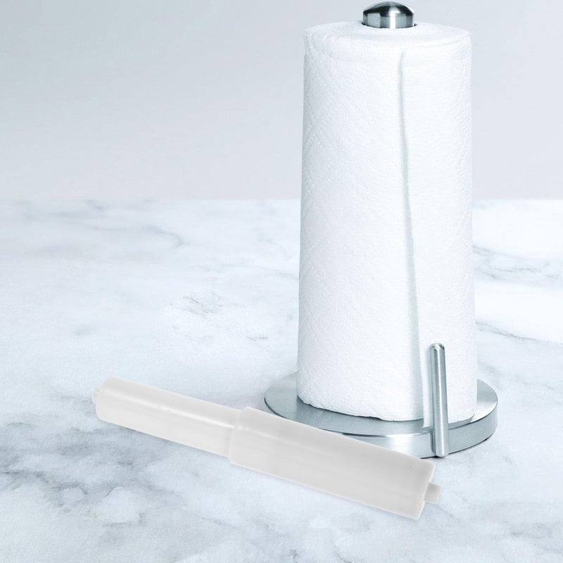 Chrome Plastic Spring Rod Toilet Paper Roller Holder Small Roll Bathroom Tissue Stand Replacement - Image 4