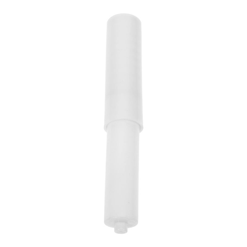 Chrome Plastic Spring Rod Toilet Paper Roller Holder Small Roll Bathroom Tissue Stand Replacement - Image 2