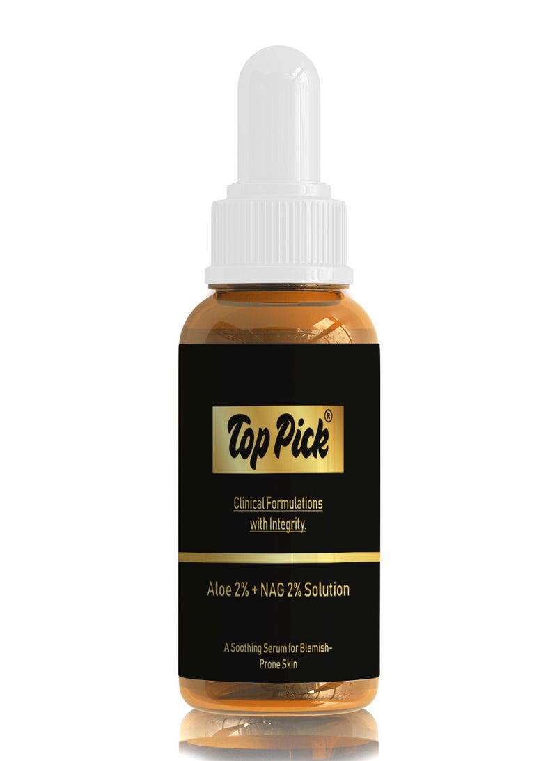 Top Pick Aloe 2% + NAG 2% Solution 30ml  - Image 1