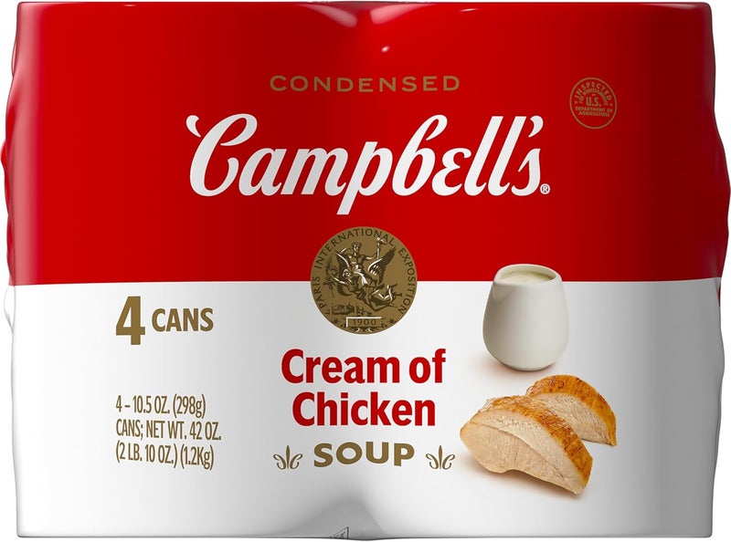 Campbell's Condensed Cream of Chicken Soup (Pack of 4) - Image 1
