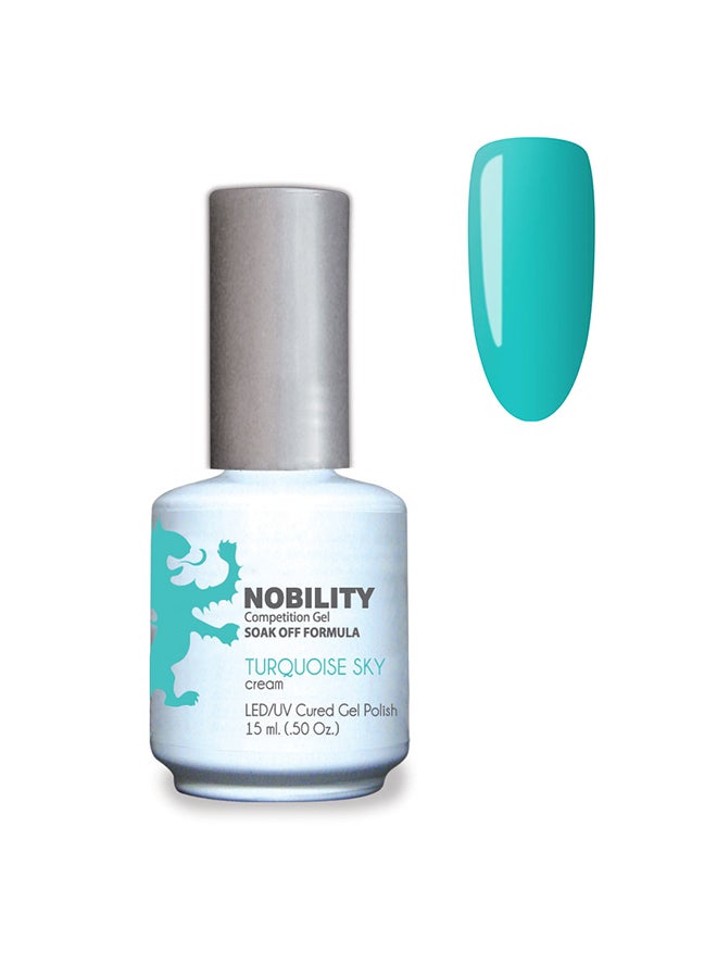 Lechat Gel Nail Polish 15 ml, Long Lasting, Chip Resistant, Requires Drying Under UV Led Lamp Turquoise Sky Nbgp39