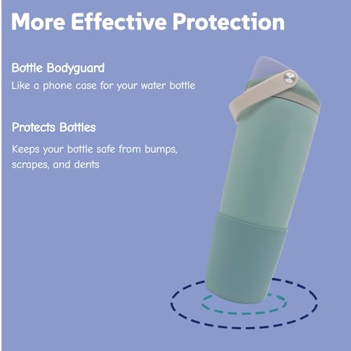 KPWIN Boot for Owala 40oz FreeSip Sway, Silicone Higher Boot for Owala FreeSip Sway 30oz, Anti-Slip Protective Sleeve Bottom Bumper Protector for Freesip Sway Tumbler and Bottle (Mineral Green) - Image 3