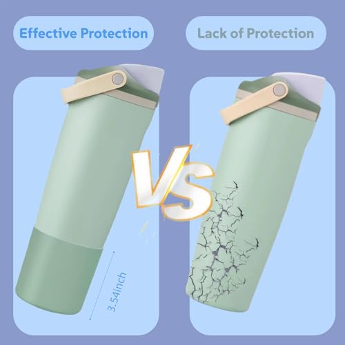 KPWIN Boot for Owala 40oz FreeSip Sway, Silicone Higher Boot for Owala FreeSip Sway 30oz, Anti-Slip Protective Sleeve Bottom Bumper Protector for Freesip Sway Tumbler and Bottle (Mineral Green) - Image 5