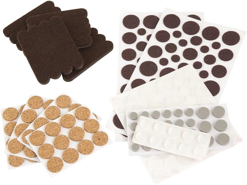 SOFTTOUCH 4924995N Craft Value Pack236 PCs DotsCork PadsFelt StripsBumpers Brown - Image 1