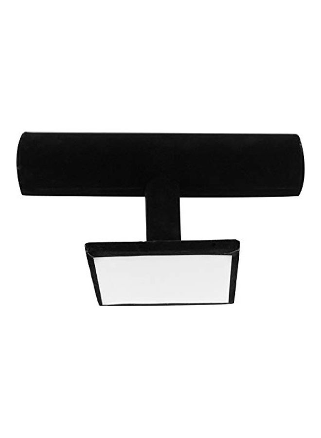 Super Z Outlet Black Velvet T-Bar Jewelry Display Stand Bracelet & Necklace Holder for Home Organization - Image 3