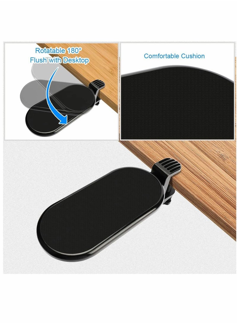 SYOSI - Wrist Rest Armrest Up key Desk Extender 180° Rotation Arm Rest Support Bracket Ergonomic Computer Armrest Pad 25 12cm Adjustable Computer Wrist Rest Armrest for Home Office for 7mm Desk Table - Image 1