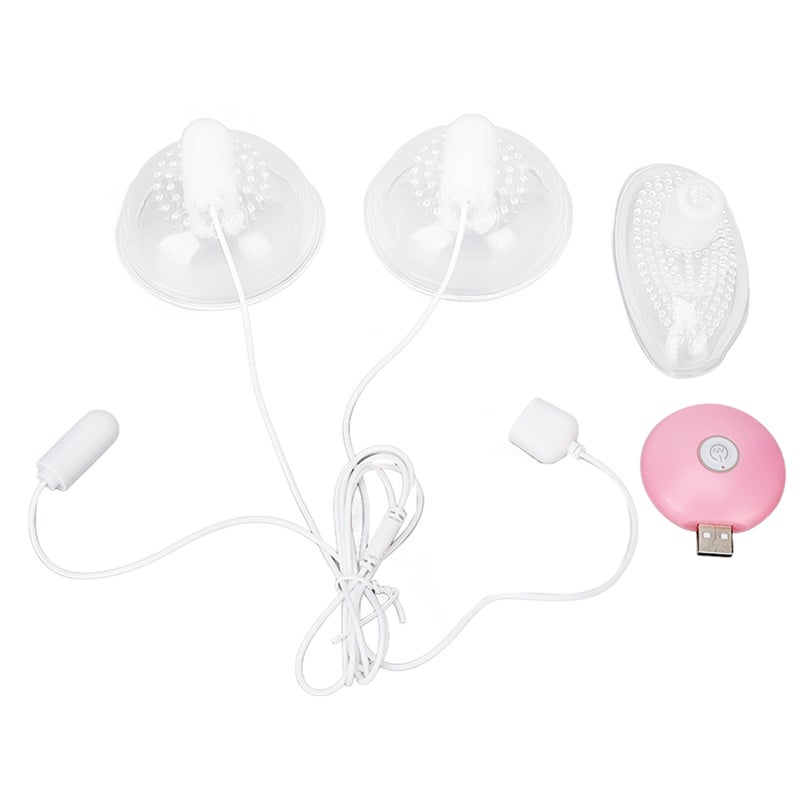 Breast Massage Machine 10 Modes 3 Heads Waterproof Soft Silicone Breast Massager for Clogged Ducts - Image 1