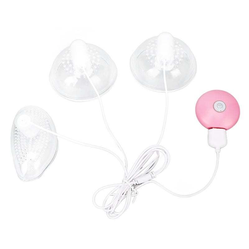 Breast Massage Machine 10 Modes 3 Heads Waterproof Soft Silicone Breast Massager for Clogged Ducts - Image 2