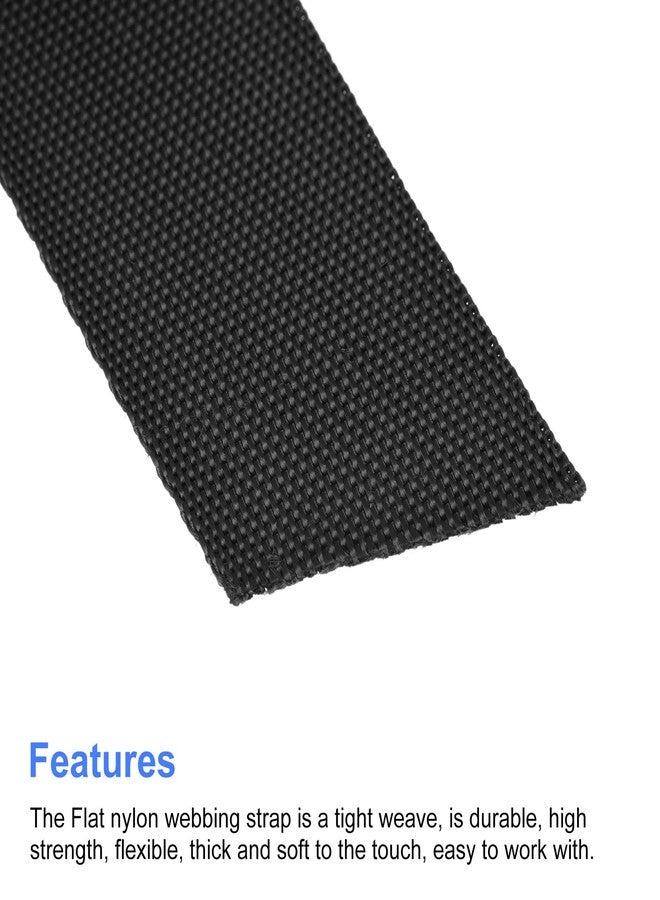 BASRI Nylon Webbing Strap, 10 Metres, 1 inch/1.5 inch/2 inch Width, 0.7 mm Thickness (Black, 1.5 inch) - Image 4