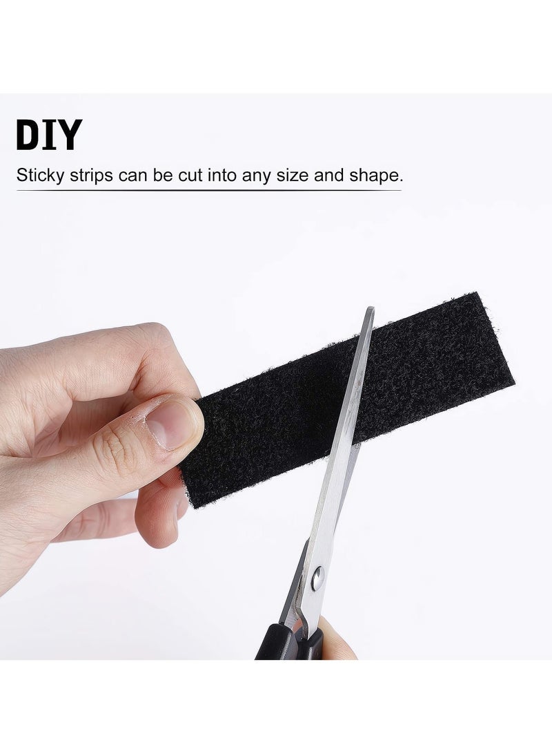 HaHaHai 20 PCS Hook and Loop Tape Strips, Double-Sided Adhesive Tape with Adhesive Sticky Back Fastener, Heavy Duty Double Side Mounting Tape Industrial Strength Interlocking Tape for Household, Kitchen, School, Office and Industrial (3x10cm) - Image 4